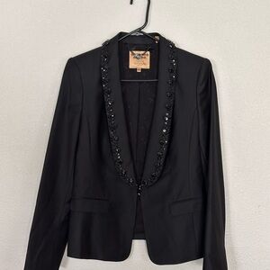 Ted Baker Black Women's Embellished Lapel Blazer